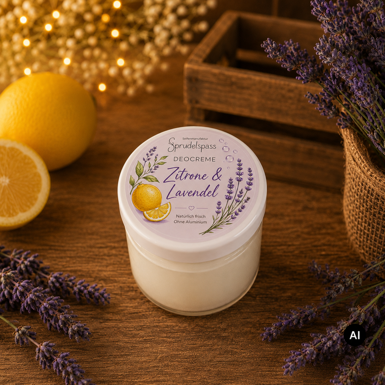Deocreme Zitrone & Lavendel – Bild 2